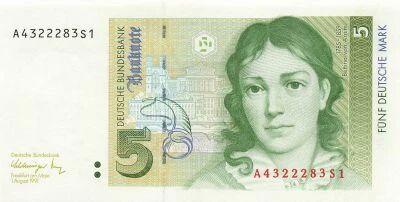 Germany (Federal Rep.) 5 Mark - 01-08-1991 - P.27