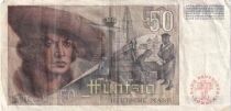 Germany (Federal Rep.) 50 Deutsche Mark - Painting by Albrecht D&uuml;rer - 1948 - Series J.73