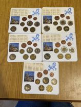 Germany  Lot of 5 sets Germany 2011 - 8 coins