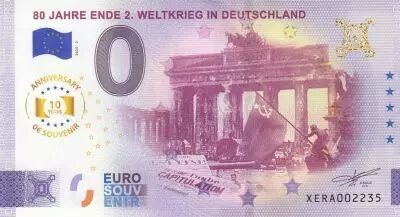 Germany 0 Euro - 80 JAHRE ENDE 2 WELTRIEG  - 2025  - Anniversary