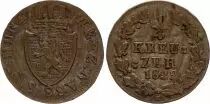 Germany 1/4 Kreuzer, Guillaume - Duch&eacute; de Nassau -1822 Z