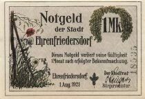Germany 1 Mark - Ehrenfriedersdorf - 1921 - Notgeld