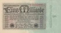 Germany 1 Milliarde Mark  - Serial A - 1923 - VF - P.114