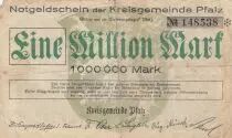 Germany 1 million Mark - City of Pfalz - Number 148538 - 1923