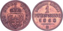 Germany 1 Pfennig,  Armoiries - 1868 B