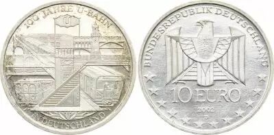 Germany 10 Euro Metro in Germany - 2002