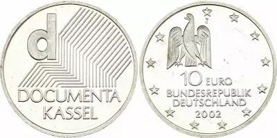 Germany 10 Euros - Documenta - 2002  - Silver