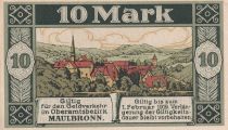 Germany 10 Mark - Maulbronn - Notgeld - 31-12-1918 - AU