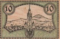Germany 10 Mark - Reutlingen - Notgeld - Overprint wertlos - 1918
