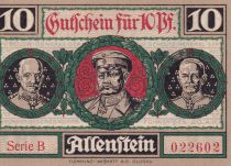 Germany 10 Pfennig - Allenstein - Notgeld - 1921