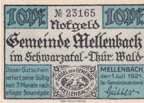 Germany 10 Pfennig - Mellenbach - Notgeld - 1921