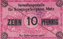 Germany 10 Pfennig - Rose - Metz - 1917