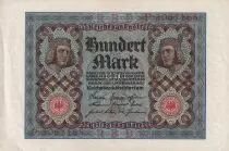 Germany 100 Mark - Bamberg horseman - 1920 - Serial P - XF+ - P.69b