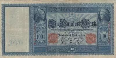 Germany 100 Mark - Mercure et C�r�s - 21-04-1910 - Serial F