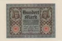 Germany 100 Mark Bamberg horseman - 1920 - P.69 - Serial V - aUNC