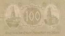 Germany 100 millionen Mark - City of Main-Frankfurt - Serial A  - 1923