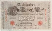Germany 1000 Mark Allegorical figures - Red seal - 1910 - 7 digit