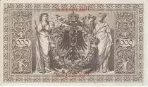 Germany 1000 Mark Allegorical figures - Red seal - 1910 - 7 digit