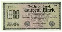 Germany 1000 Mark Dk green on green and lilac - 1922 - serial X-MK