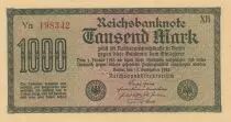 Germany 1000 Mark Dk green on green and lilac - 1922 - serial ya-xb