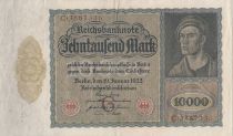 Germany 10000 Mark - Portrait of man by Durer - 1922 - Serial C letter G