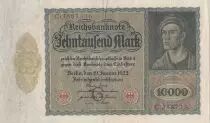 Germany 10000 Mark - Portrait of man by Durer - 1922 - Serial C letter G