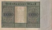 Germany 10000 Mark - Portrait of man by Durer - 1922 - Serial H letter K