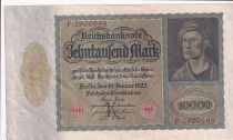 Germany 10000 Mark - Portrait of man by Durer - 1922 - Serial K letter F