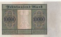 Germany 10000 Mark - Portrait of man by Durer - 1922 - Serial R letter C