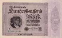 Germany 100000 Mark - Gisze - 1923 - Serial S.003355292