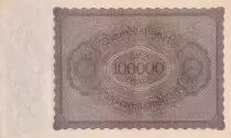 Germany 100000 Mark - Gisze - 1923 - Serial S.00355296