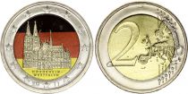 Germany 2 Euros - Cologne Cathedral - Colorised - D Munchen - 2011