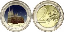 Germany 2 Euros - Cologne Cathedral - Colorised - F Stuttgart - 2011