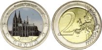 Germany 2 Euros - Cologne Cathedral - Colorised - G Karlsruhe - 2011