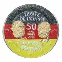 Germany 2 Euros - Elysée Treaty - Colorised - F (Stuttgart) - 2013