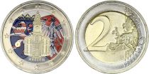 Germany 2 Euros - Hessen - Colorised - D (Munchen) - 2015