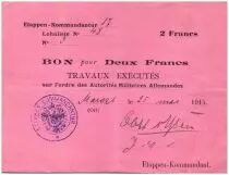 Germany 2 Francs MPC - German Headquarters