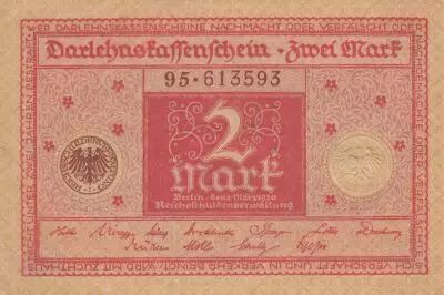 Germany 2 Mark - 1920 - P.69 - AU