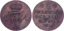 Germany 2 Pfennige, Friedrich Wilhelm - 1814 FR