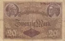Germany 20 Mark - Minerva and Mercury - 1914 - Serial N.Nr 7 digit - P.48b