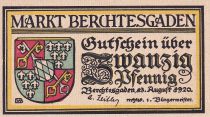 Germany 20 Pfennig - Berchtesgaden - Notgeld - 1920