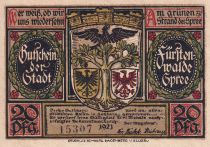 Germany 20 Pfennig - Fürstenwalde - Notgeld - 1921