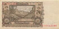 Germany 20 Reichsmark - Reichsbanknote - 16-06-1939 - P.185