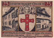Germany 25 Pfennig -  Eisenach - Notgeld - 1922