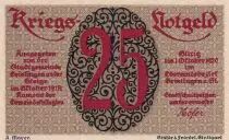 Germany 25 Pfennig - Geislingen - Notgeld - 1918