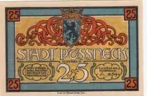Germany 25 Pfennig - Possneck - Notgeld - ND - AU