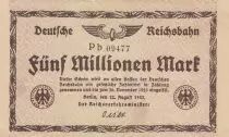 Germany 5 Millionen Mark  - 1923 - Serial Pb 09477
