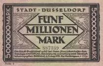 Germany 5 millionen Mark - City of Dusseldorf - Number 887339 - 1923