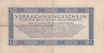 Germany 5 Reichsmark - Military Payements Certificates - 1944 - VF+ - P.M39