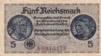Germany 5 Reichsmark - ND (1940-1945) - Serial A - P.R.138